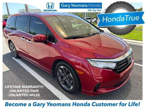 Radiant Red Metallic II 2024 Honda Odyssey Elite
