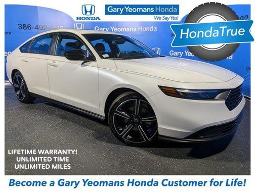 Platinum White Pearl 2026 Honda Accord Hybrid Sport