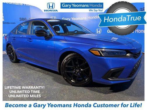 Aegean Blue Metallic 2023 Honda Civic Sport