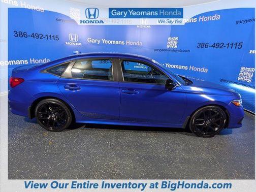 Aegean Blue Metallic 2023 Honda Civic Sport