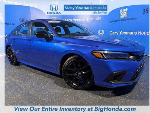 Aegean Blue Metallic 2023 Honda Civic Sport