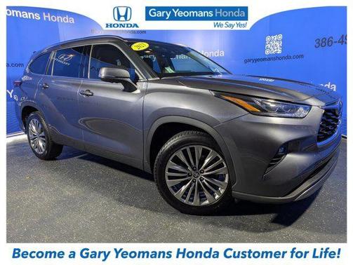 Magnetic Gray Metallic 2023 Toyota Highlander Platinum