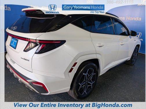 White Pearl 2024 Hyundai TUCSON Hybrid N Line