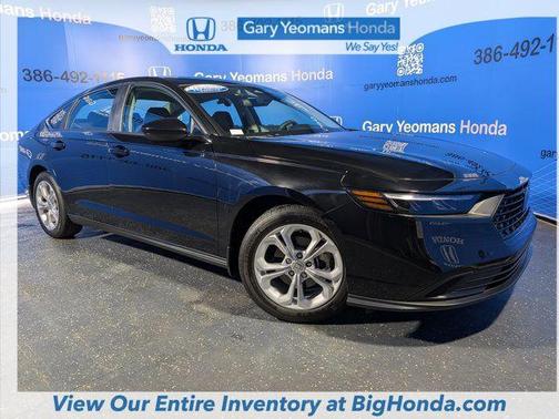Crystal Black Pearl 2025 Honda Accord LX 1.5T