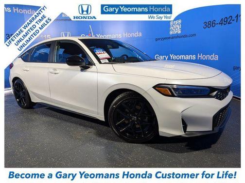 PLATINUM WHITE 2026 Honda Civic Sport