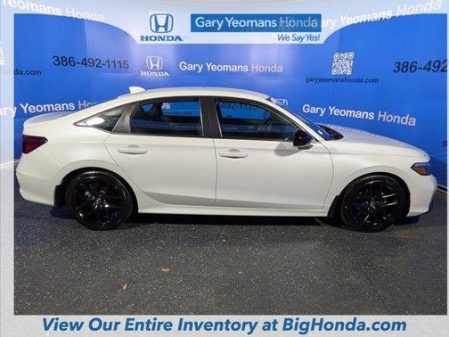 Platinum White Pearl 2025 Honda Civic Sport