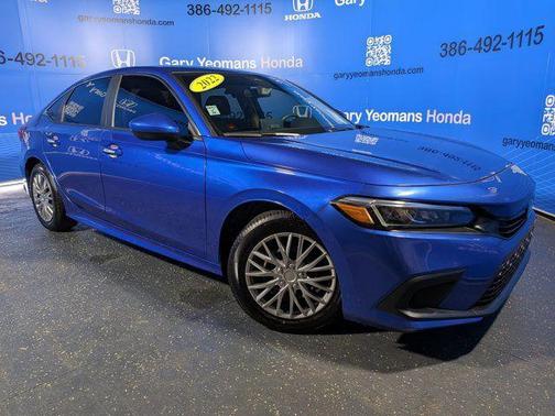 Aegean Blue Metallic 2022 Honda Civic LX