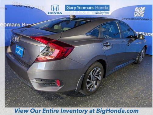Modern Steel Metallic 2018 Honda Civic EX