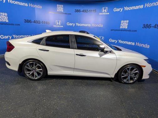 Platinum White Pearl 2019 Honda Civic Touring