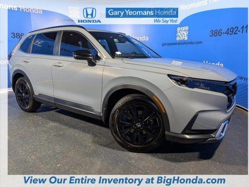 Gray 2025 Honda CR-V Hybrid Sport Touring AWD
