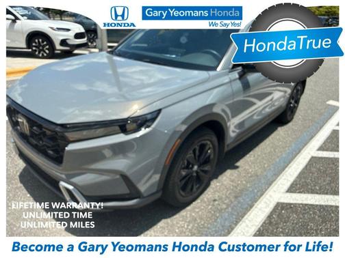 Gray 2025 Honda CR-V Hybrid Sport Touring AWD