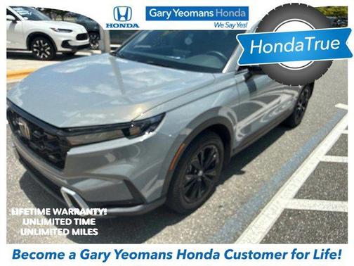 Gray 2025 Honda CR-V Hybrid Sport Touring AWD