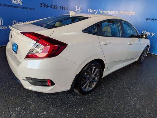 Platinum White Pearl 2020 Honda Civic EX