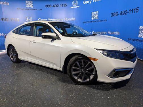 Platinum White Pearl 2020 Honda Civic EX