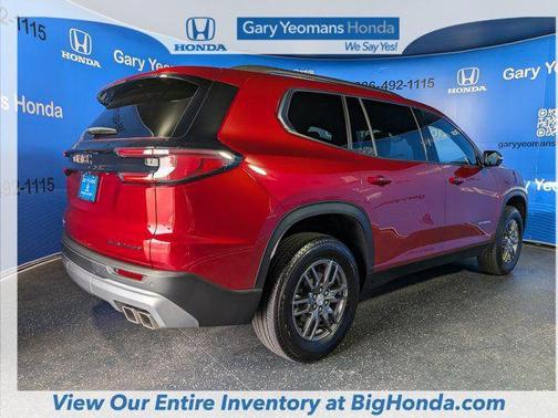 Volcanic Red Tintcoat 2025 GMC Acadia FWD Elevation