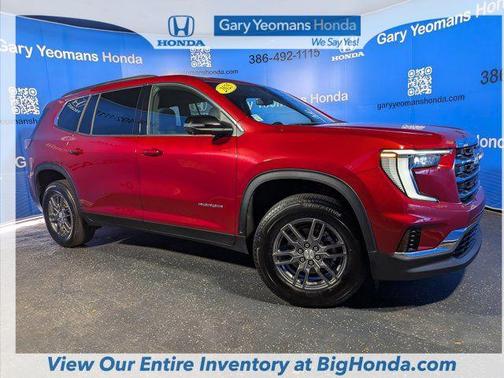 Volcanic Red Tintcoat 2025 GMC Acadia FWD Elevation