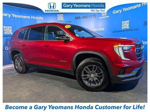 Volcanic Red Tintcoat 2025 GMC Acadia FWD Elevation