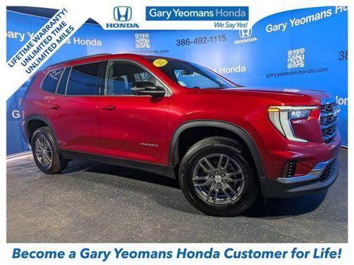 Volcanic Red Tintcoat 2025 GMC Acadia FWD Elevation
