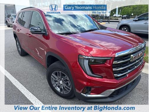 Volcanic Red Tintcoat 2025 GMC Acadia FWD Elevation