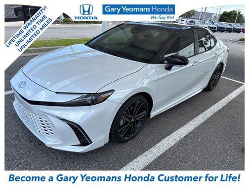 Midnight Black Metallic 2025 Toyota Camry XSE