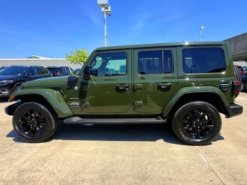 Sarge Green Clearcoat 2023 Jeep Wrangler 4xe Sahara 4x4