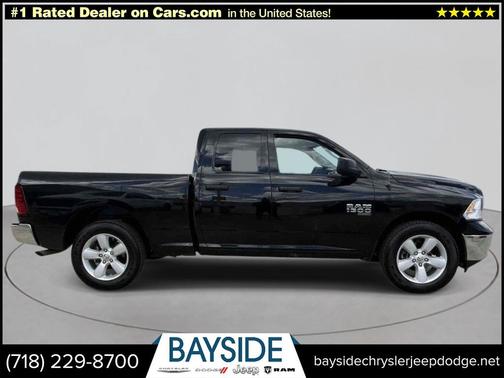 Diamond Black Crystal Pearlcoat 2024 RAM 1500 Classic SLT 4x4 Quad Cab 6'4" Box