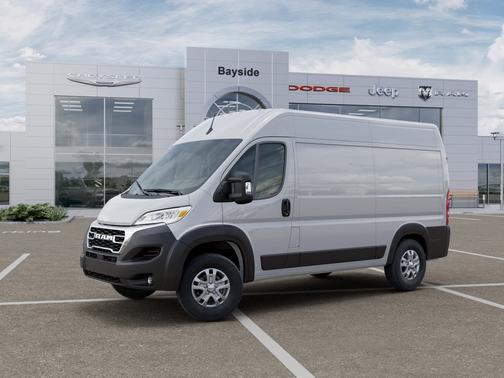 Bright White Clearcoat 2025 RAM ProMaster 1500 SLT+ 1500 High Roof 136" WB