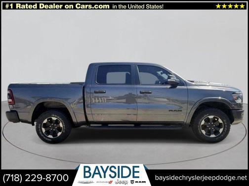 Granite Crystal Metallic Clearcoat 2021 RAM 1500 Rebel 4x4 Crew Cab 5'7" Box
