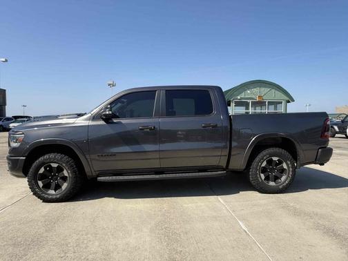 Granite Crystal Metallic Clearcoat 2021 RAM 1500 Rebel 4x4 Crew Cab 5'7" Box