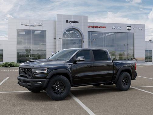 Diamond Black Crystal Pearlcoat 2026 RAM 1500 RHO Crew Cab 4x4 5'7' Box