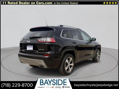 Diamond Black Crystal Pearlcoat 2021 Jeep Cherokee Limited 4x4