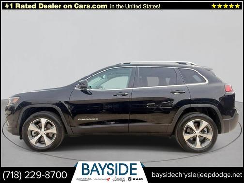 Diamond Black Crystal Pearlcoat 2021 Jeep Cherokee Limited 4x4