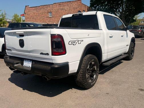 Bright White Clearcoat 2022 RAM 1500 Rebel 4x4 Crew Cab 5'7" Box
