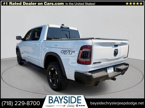 Bright White Clearcoat 2022 RAM 1500 Rebel 4x4 Crew Cab 5'7" Box