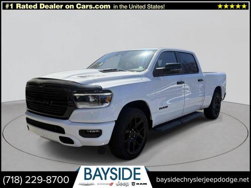 Bright White Clearcoat 2023 RAM 1500 Laramie 4x4 Crew Cab 6'4" Box