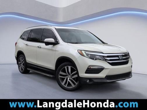 Diamond White Pearl 2016 Honda Pilot Touring