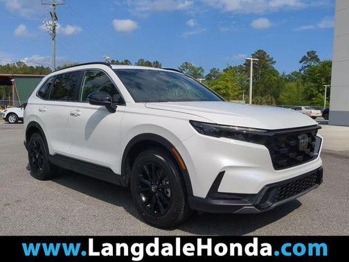 Platinum White 2023 Honda CR-V Hybrid Sport AWD