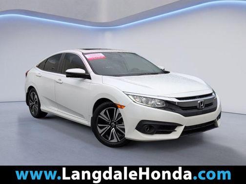 White 2018 Honda Civic EX-L