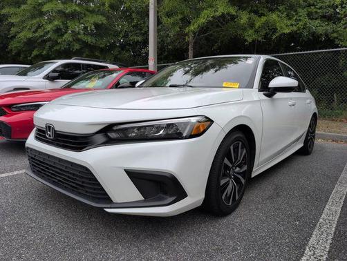 Platinum White Pearl 2022 Honda Civic EX