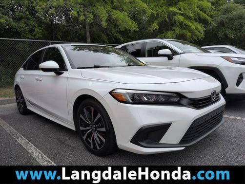Platinum White Pearl 2022 Honda Civic EX