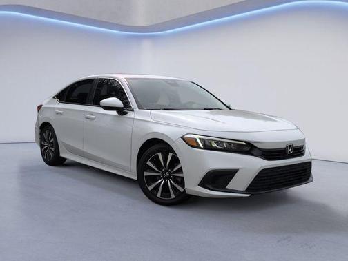 Platinum White Pearl 2022 Honda Civic EX