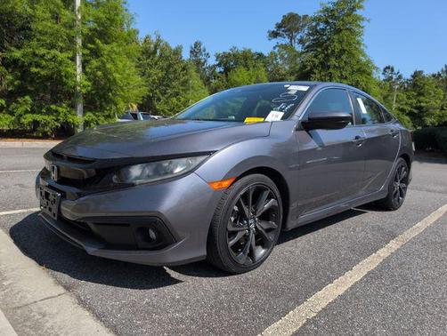 Modern Steel Metallic 2019 Honda Civic Sport