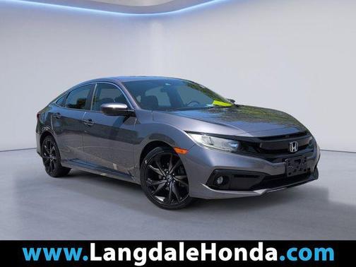 Modern Steel Metallic 2019 Honda Civic Sport