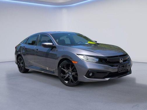 Modern Steel Metallic 2019 Honda Civic Sport