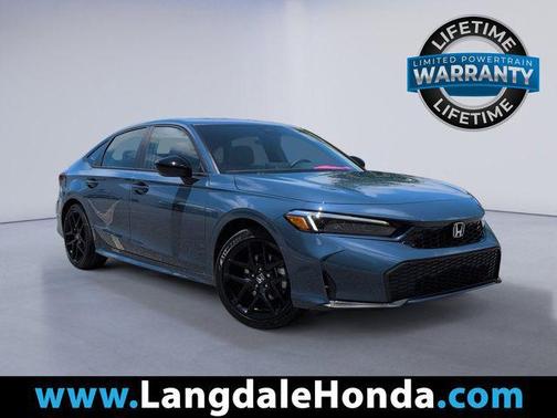 Blue Lagoon Pearl 2026 Honda Civic Hybrid Sport