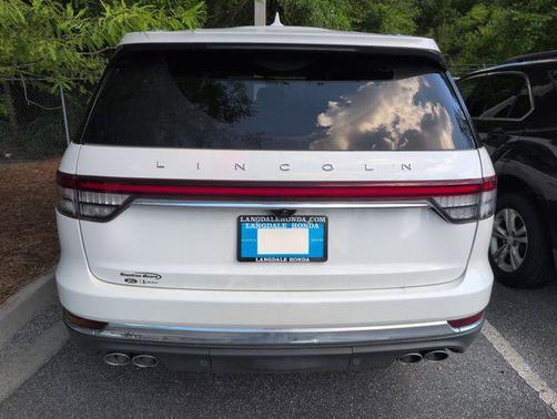 Pristine White Metallic Tri-Coat 2022 Lincoln Aviator Reserve