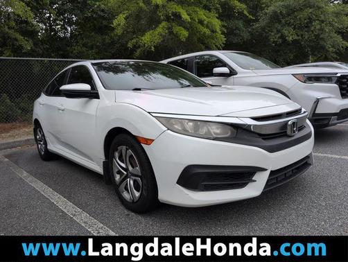 Taffeta White 2016 Honda Civic LX