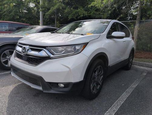 Platinum White 2019 Honda CR-V EX-L