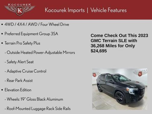 Ebony Twilight Metallic 2023 GMC Terrain SLE