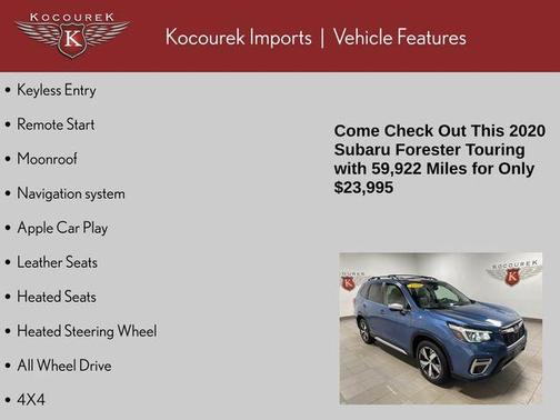Horizon Blue Pearl 2020 Subaru Forester Touring